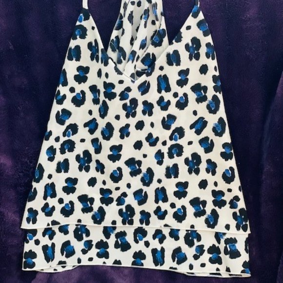 Bar III Leopard Print Flirty Tank Top Size medium - Picture 1 of 3
